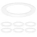 Luxrite Goof Trim Ring for 4 Inch Ceiling Lightss Outer Diameter 5.75" Inner Diameter 4.25" Metal 6-Pack LR41021-6PK